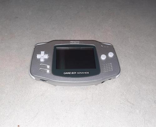 Game Boy Advance Platinum Silver, Spelcomputers en Games, Spelcomputers | Nintendo Game Boy, Gebruikt, Game Boy Advance, Ophalen of Verzenden