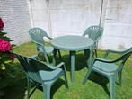 Gratis tuinset, Tuin en Terras, Tuinsets en Loungesets, Ophalen, 4 zitplaatsen, Kunststof, Gebruikt