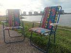 Camping stoelen retro vintage merk Lafuma, Tuin en Terras, Tuinstoelen, Ophalen, Zo goed als nieuw, Inklapbaar