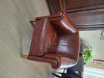 Leren fauteuil, Huis en Inrichting, Fauteuils, Ophalen, Gebruikt, 50 tot 75 cm, Leer