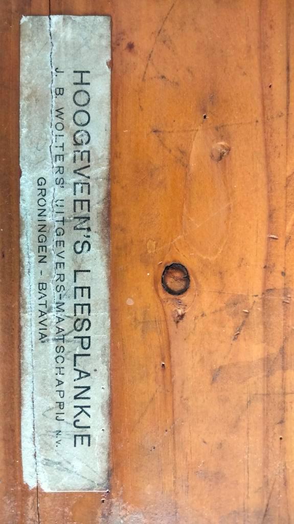 Oud Hoogeveen's Leesplankje met Letterdoos, Antiek en Kunst, Antiek | Speelgoed, Ophalen of Verzenden