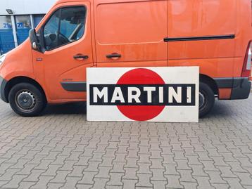 Groot origineel Martini emaille reclame bord bj1960 196cm. beschikbaar voor biedingen