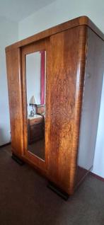 Art Deco Kledingkast wortelnotenhout., Antiek en Kunst, Antiek | Meubels | Kasten, Ophalen