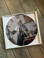 Glas MondiArt Klok - Het melkmeisje - 40cm, Huis en Inrichting, Ophalen of Verzenden, Nieuw, Analoog, Wandklok