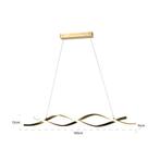 Hanglamp Lorine 100cm, kleur Brushed Gold van Richmond, Huis en Inrichting, Ophalen, ., Nieuw, Richmond