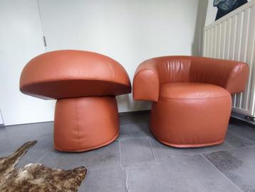 Armstoel Ruff Moroso in leder en in nieuwstaat beschikbaar voor biedingen