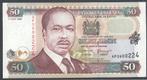 Kenya 50 Shillings 1999 Elephant tusks monument, Verzenden, Overige landen, Los biljet