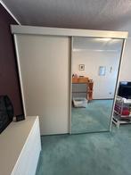 Schuifdeurkast met grote spiegeldeur (MDF), Ophalen, Gebruikt, 200 cm of meer, 200 cm of meer
