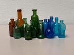 Gekleurde glazen mini flesjes., Verzamelen, Ophalen of Verzenden, Gebruikt, Overige typen