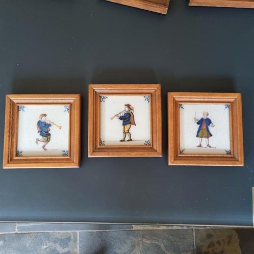 Unieke handgeschilderde Tichelaar Makkum tegels (set of los), Antiek en Kunst, Antiek | Wandborden en Tegels, Ophalen of Verzenden