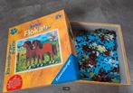 Flokati puzzel,paardenpuzzel,legpuzzel,puzzel met 'vacht', Ophalen of Verzenden, Minder dan 500 stukjes, Zo goed als nieuw, Legpuzzel