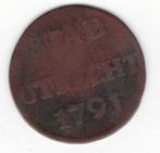 25-2168 Utrecht 1 duit 1791, Verzenden, Vóór koninkrijk, Overige waardes, Losse munt