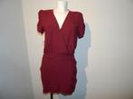BA&SH mooi wijn rood tuniek gesmockt deel zijkant 2/M