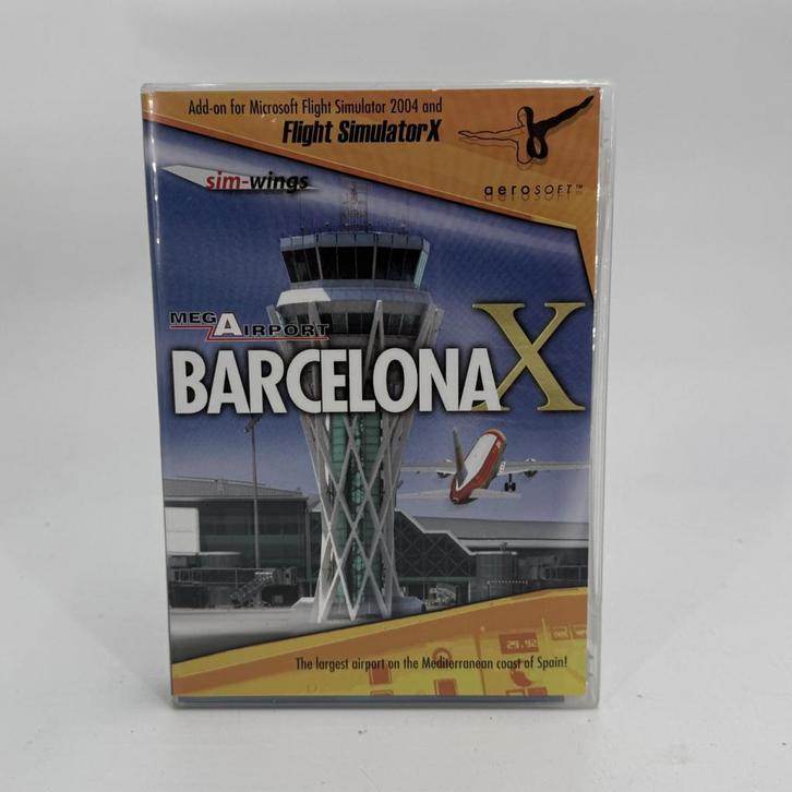 Mega Airport Barcelona - FS X Add-On - PC, Spelcomputers en Games, Games | Pc, Gebruikt