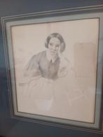 Schets Portret van een Vrouw, Ophalen of Verzenden