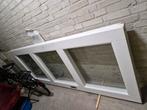 Twee witte LACK deuren met glas (250x100), Doe-het-zelf en Verbouw, Deuren en Horren, Ophalen