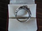 zilver ring, Verzenden, Nieuw, 17 tot 18, Dame