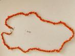 Bloedkoraal ketting met 14 karaat gouden sluiting, Sieraden, Tassen en Uiterlijk, Antieke sieraden, Ophalen of Verzenden, Goud