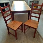 tafel en stoelen, Huis en Inrichting, Tafels | Eettafels, 50 tot 100 cm, 150 tot 200 cm, Gebruikt, Landelijk
