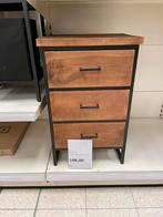 Gezocht industrieel kastje 3 lades, Ophalen, 50 tot 100 cm, Zo goed als nieuw, Minder dan 100 cm