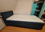 MioDormio Boxspring 90x210 + Topper, Ophalen, 90 cm, Blauw, 210 cm