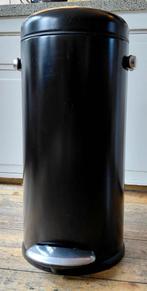 Simplehuman retro prullenbak zwart,  30 L., Huis en Inrichting, Woonaccessoires | Prullenbakken, Ophalen, 40 liter of meer, Zo goed als nieuw
