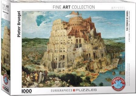 Eurographics Pieter Brueghel - The Tower of Babel - 1000 st., Hobby en Vrije tijd, Denksport en Puzzels, Nieuw, Legpuzzel, 500 t/m 1500 stukjes