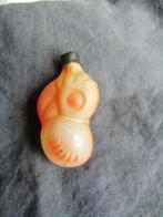 B462 oude kerstbal papegaai vogel, hoogte 6 cm, Diversen, Kerst, Ophalen of Verzenden, Gebruikt