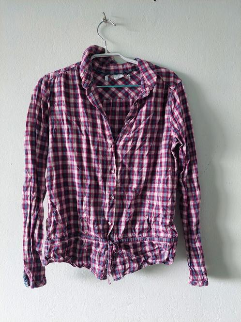 Stijlvolle Geruite Blouse met Taille, Kleding | Dames, Blouses en Tunieken, Zo goed als nieuw, Ophalen of Verzenden