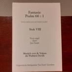 bladmuziek Fantasie Psalm 66:1 - Notenschrift Jan Zwart, Orgel, Gebruikt, Ophalen of Verzenden, Religie en Gospel