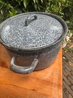 grijs gewolkte  emaille Pan - Ø 24cm, Ophalen of Verzenden, Overige materialen