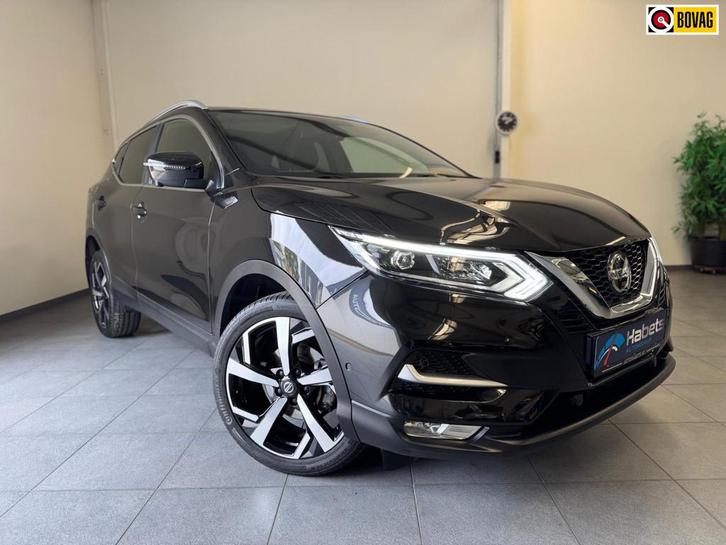 Nissan Qashqai 1.3 DIG-T 160pk Tekna Automaat - Leder - Pano, Auto's, Nissan, Bedrijf, Te koop, Qashqai, 360° camera, ABS, Adaptive Cruise Control