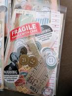 Vintage ephemera set snailmail journal scrapbook, Ophalen of Verzenden, Nieuw