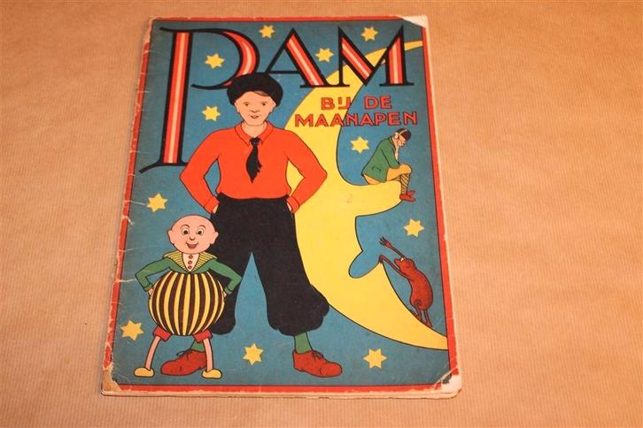 Pam bij de maanapen - 1941, Boeken, Prentenboeken en Plaatjesalbums, Gelezen, Ophalen of Verzenden