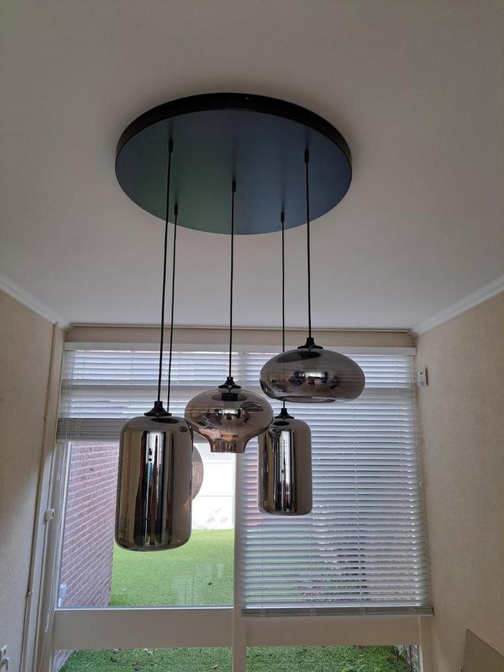 By Eve Metallic Smoke hanglamp, Huis en Inrichting, Lampen | Hanglampen, Zo goed als nieuw, Minder dan 50 cm, Ophalen