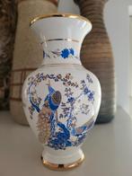 Vaasje blauw pauw, Ophalen of Verzenden