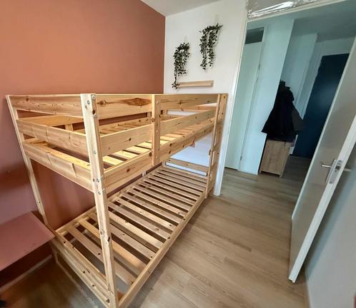 IKEA MYDAL Stapelbed – Massief Grenen |, Kinderen en Baby's, Kinderkamer | Stapelbedden en Hoogslapers, Zo goed als nieuw, Stapelbed