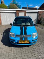 Fiat Panda 1.2 2004 Blauw met panoramadak, Origineel Nederlands, Te koop, 60 pk, Benzine