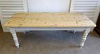 mooie witte landelijke eettafel 215 bij 88 cm, Huis en Inrichting, Ophalen, Onbekend, 200 cm of meer, 50 tot 100 cm