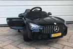 Mercedes GT-R AMG zwart 12V RC / Leder / Rubberban, MP3 AUX, Ophalen of Verzenden, Nieuw, Overige typen