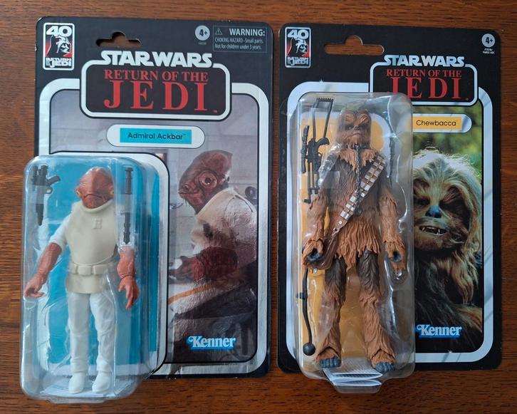Star Wars the black series Admiral Ackbar en Chewbacca, Verzamelen, Star Wars, Zo goed als nieuw, Actiefiguurtje, Ophalen of Verzenden
