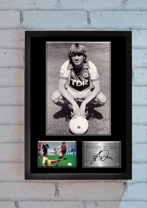 Jesper Olsen fotolijst. Handtekening! Cadeau-idee., Audio, Tv en Foto, Fotografie | Fotolijsten, Nieuw, Ophalen of Verzenden