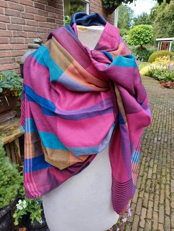 Wollen shawl omslagdoek 100% pashmina s m l xl outdoor  beschikbaar voor biedingen