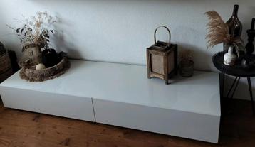 TV meubel RAL9001 met softclose lade en klep