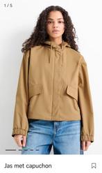 Trenchcoat met capuchon kort S, Kleding | Dames, Ophalen of Verzenden, Zo goed als nieuw