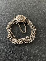 Antieke zilveren armband zeeuws slot zilver antiek sieraad, Ophalen of Verzenden, Zilver