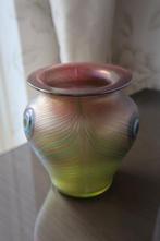 Moderne Vaclav Stepanek Loetz stijl pauwen vaas 2002, Ophalen of Verzenden