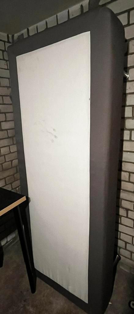 Ikea boxspring 160x200, Huis en Inrichting, Slaapkamer | Boxsprings, Gebruikt, 160 cm, 200 cm, Twijfelaar, Grijs, Ophalen