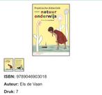 Praktische didactiek voor natuuronderwijs, Ophalen of Verzenden, Zo goed als nieuw, HBO