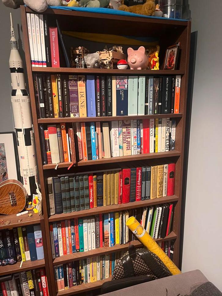 IKEA Billy Boekenkast - 206x28x90, Huis en Inrichting, Kasten | Boekenkasten, Gebruikt, 50 tot 100 cm, 200 cm of meer, 25 tot 50 cm